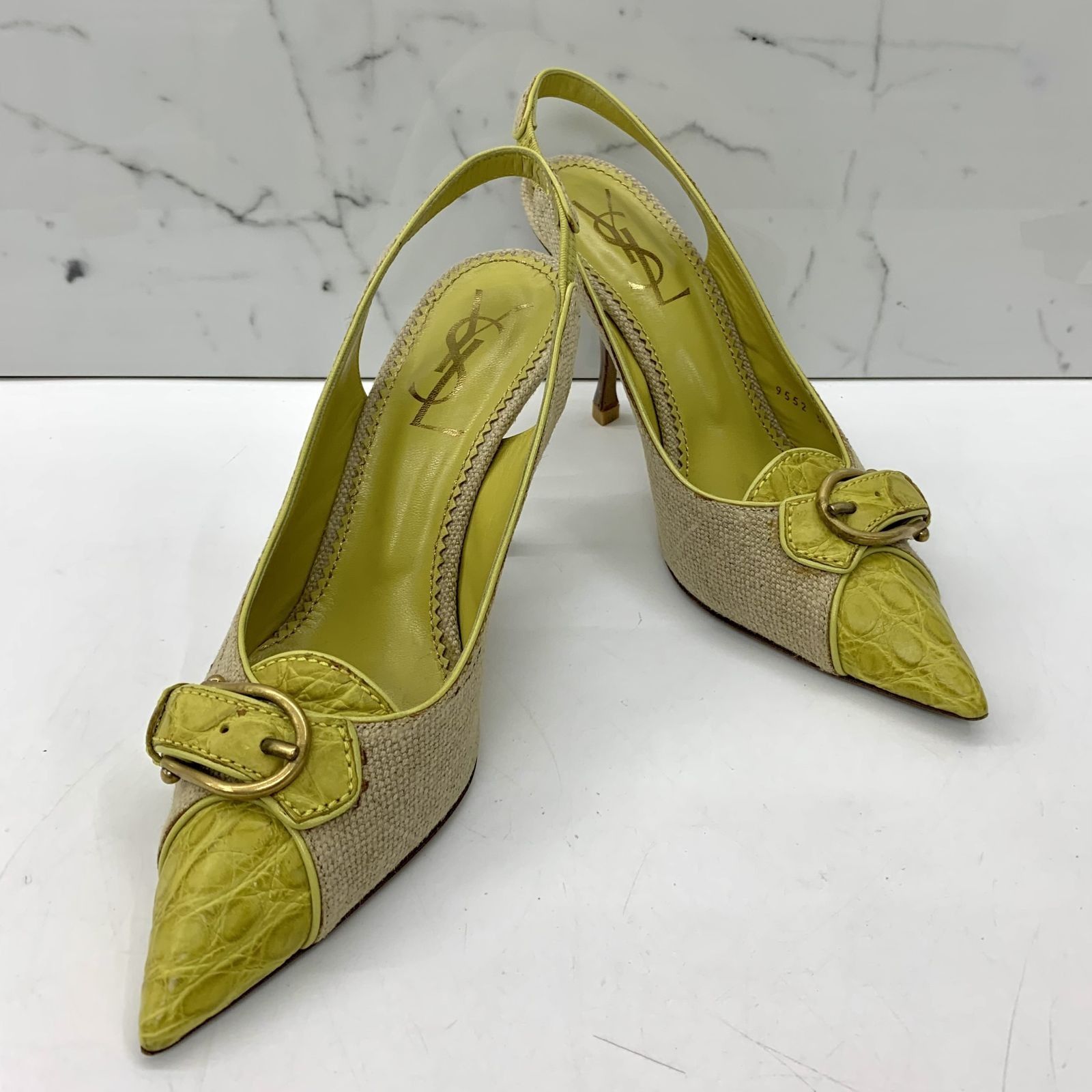 Saint laurent snake heels outlet
