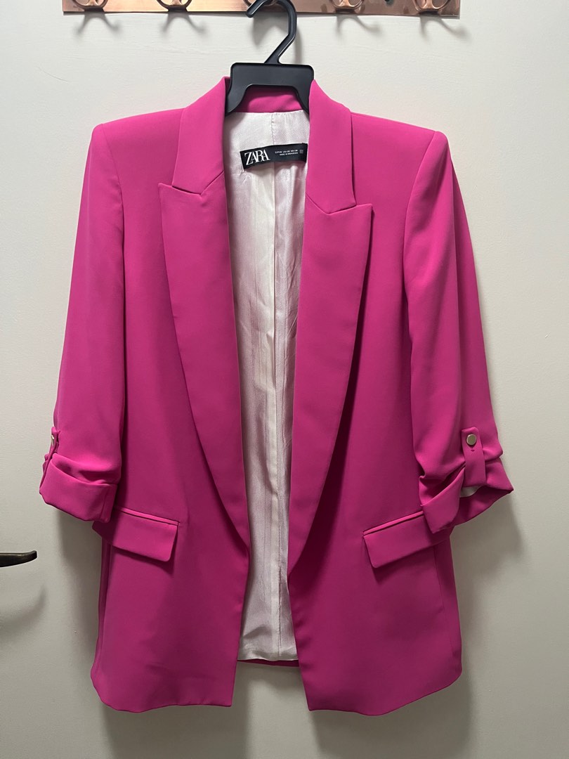 Fuchsia blazer hotsell zara
