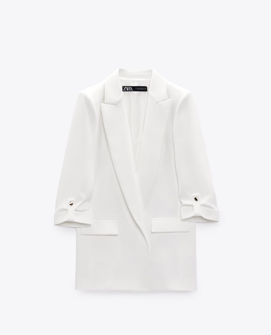 White blazer womens clearance zara