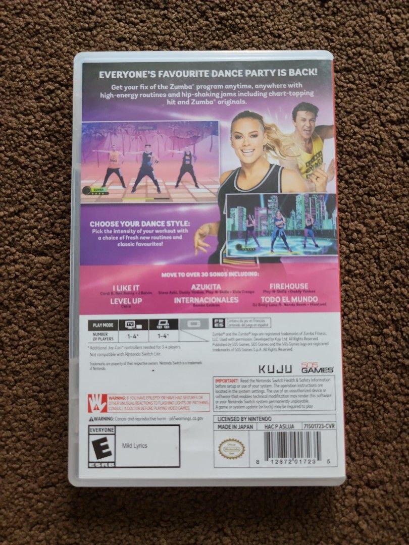 Zumba shop for switch