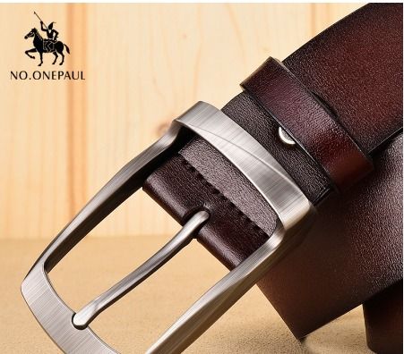 NO.ONEPAUL Genuine Leather Designer Luxury Women's Belt - Double