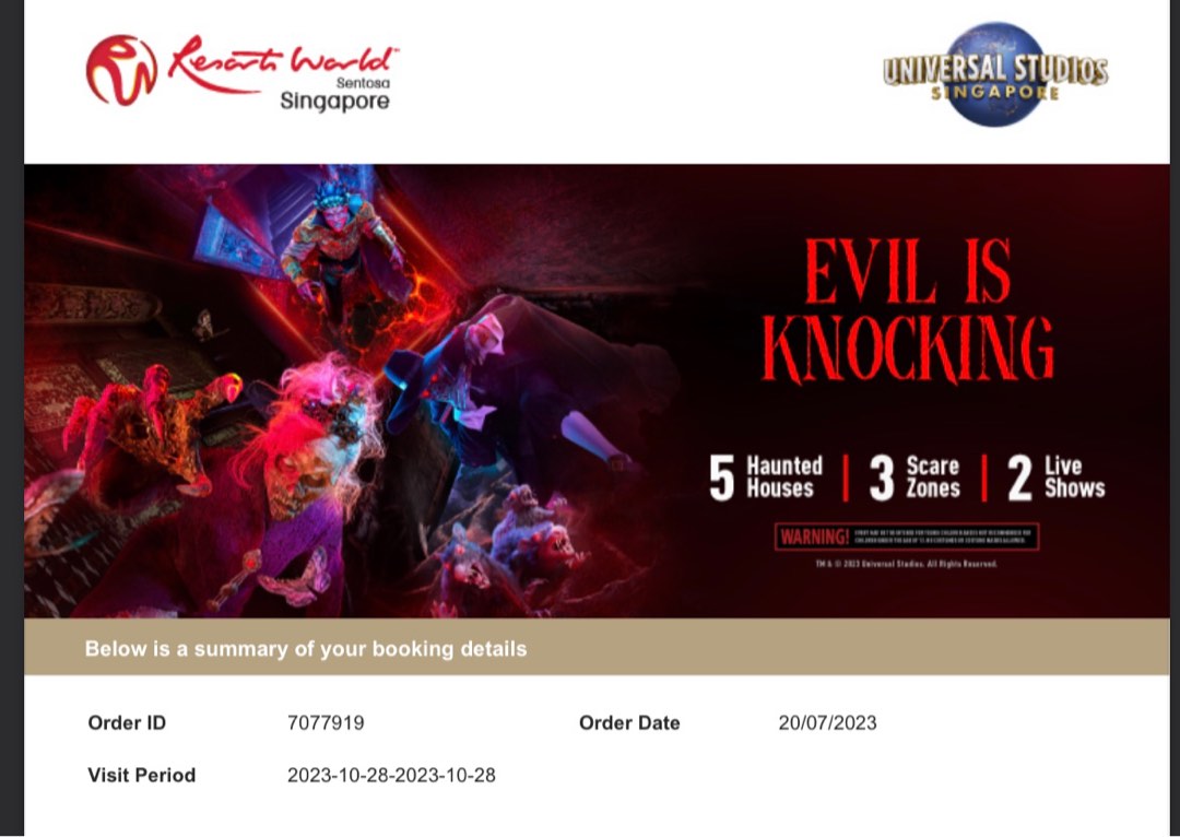 Universal Horror Nights 2025 Tickets Dania Electra