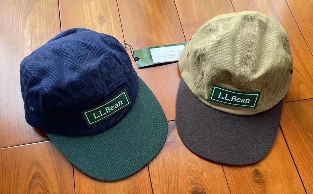 日本預訂2色選beams japan x L.L. Bean 刺繡logo 拼色cap帽, 男裝 