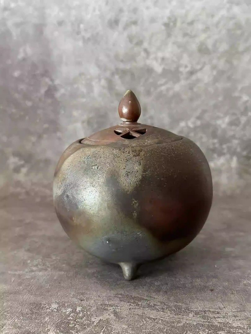 龍峰 香炉 古美術 備前 藤田龍峰作 獅子蓋香炉 買取 | アーカイブ