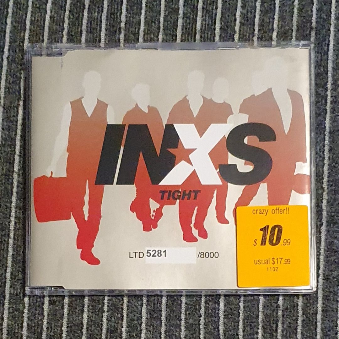 🌟🇦🇺 [CD, Maxi-Single, Limited Edition, Numbered] INXS – Tight (2002) (Category: CDs & DVDs) located in Singapore. Submitted by strangecell (Listing ID 1244116841, Image 1). Description: Various Genres: https://www.carousell.sg/p/1253907759 DJ, EDM, Dance title: https://carousell.com/p/1035784902 Jazz Funk Soul, Chill-out, Downtempo title: https://carousell.com/p/1028943398 ************************************** Self-collect at Area Serangoon C