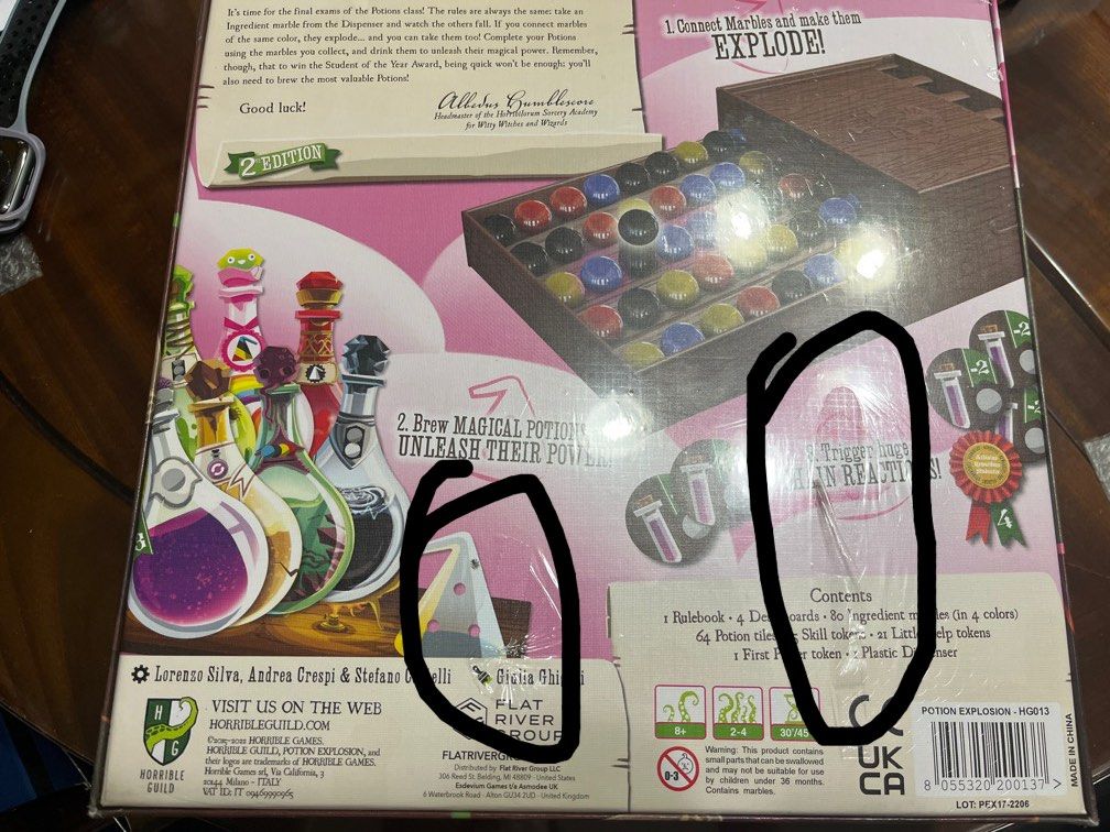 正版英文桌遊巫術學院potion explosion board game, 興趣及遊戲, 玩具