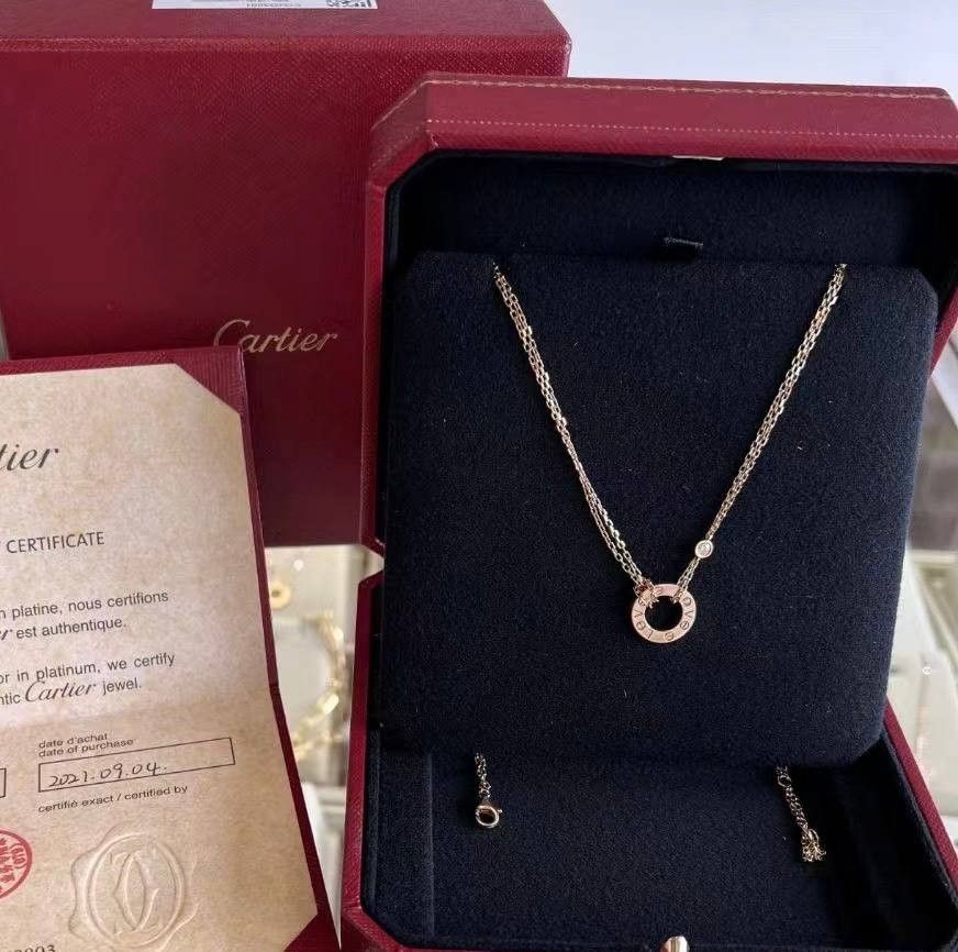 Love necklace 2 deals diamonds cartier