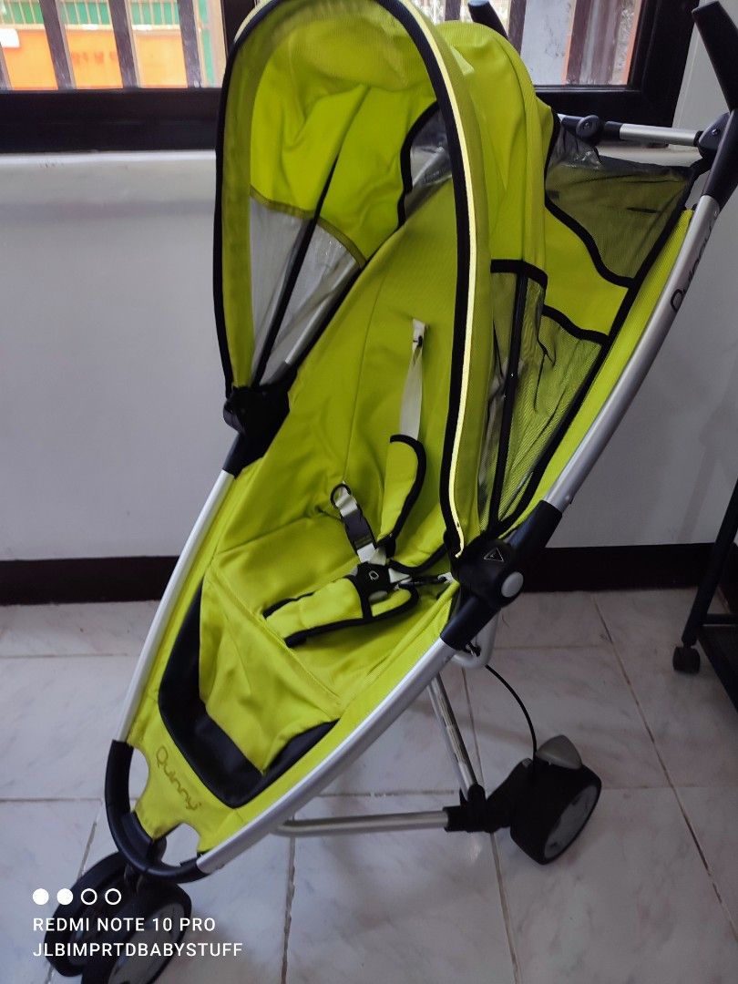 💚💚 Quinny Zapp Stroller 💚💚 (Category: Strollers) located in Caloocan City. Submitted by jen_prelovedcorner.2 (Listing ID 1244184671, Image 2). Description: Stroller 💚 QUINNY Zapp 💚 Age recommendation: 6 months up to 36 months, maximum weight limit is 15 kgs. Compact fold, great for travelling. 5-point safety belt Canopy with window Sale! 3,500 only 💚 Location Valenzuela city.
