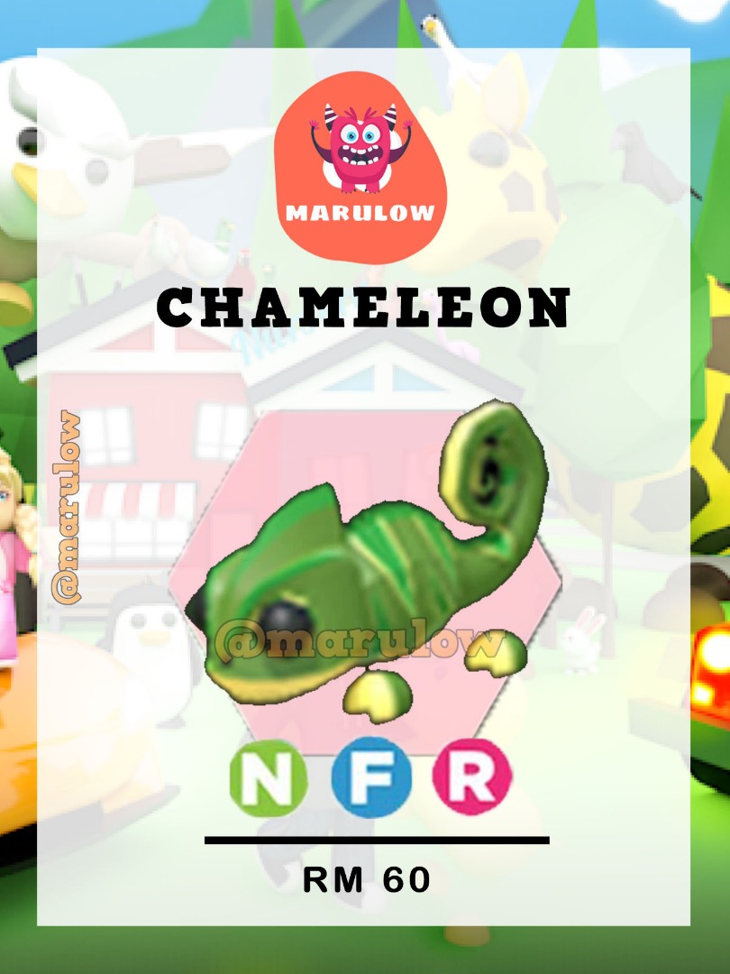 Adopt Me -Chameleon NFR ( Roblox ), Video Gaming, Gaming Accessories