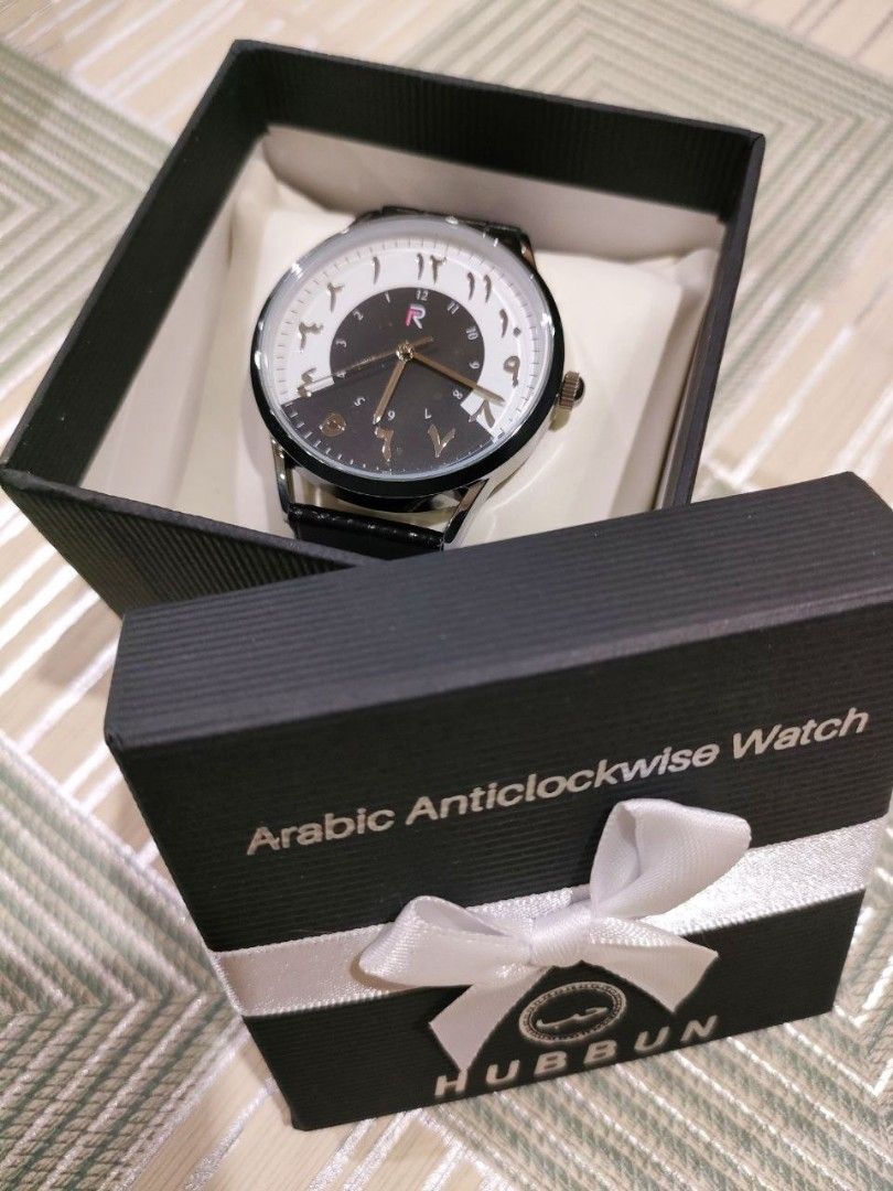 Arabic anti clockwise watch, Women's Fashion, Watches & Accessories ...