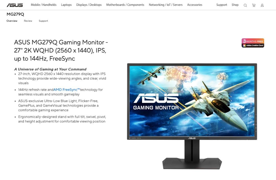 Mg279q on sale g sync