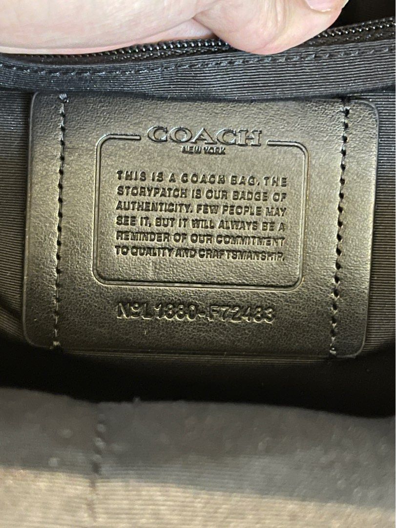Authentic Coach F72483 backpack monogram brown