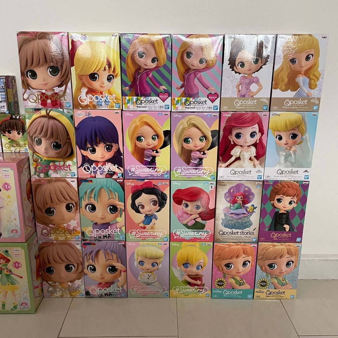 Authentic Japanese Anime Figures Q Poskets QPosket Stories Sweetiny Disney Jujutsu Kaisen Sword Art Online Cardcaptor Sakura Sailor Moon