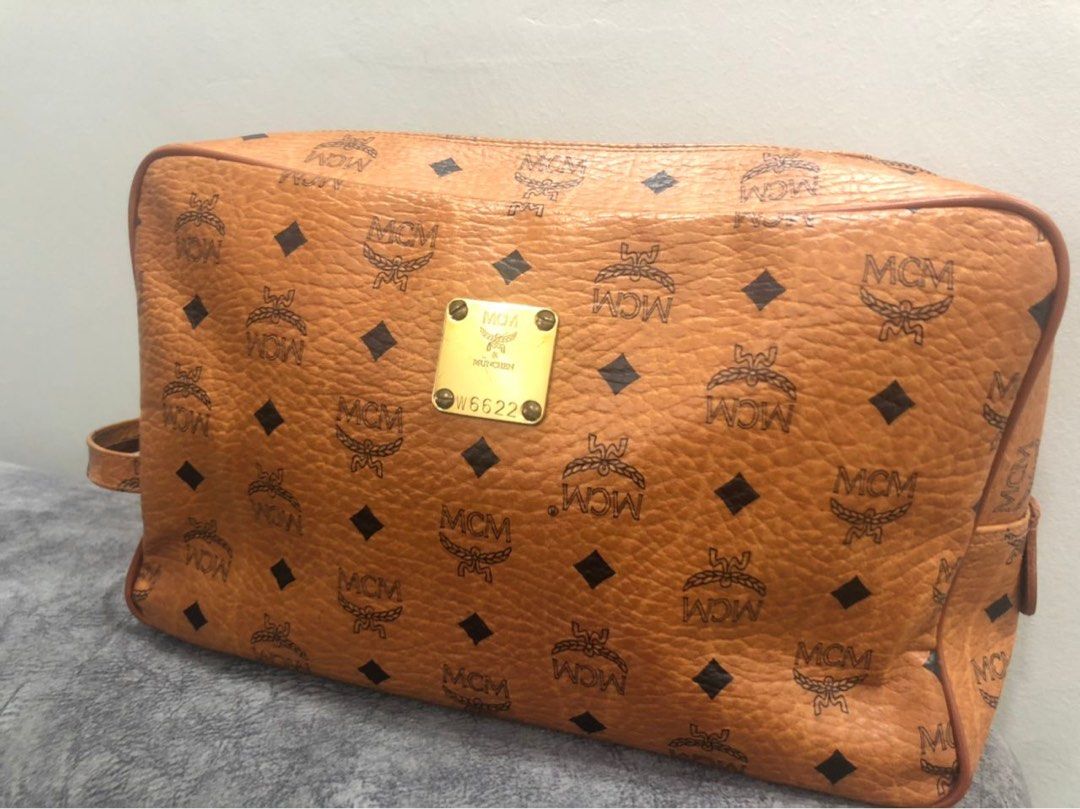 Mcm backpack with 2025 clutch
