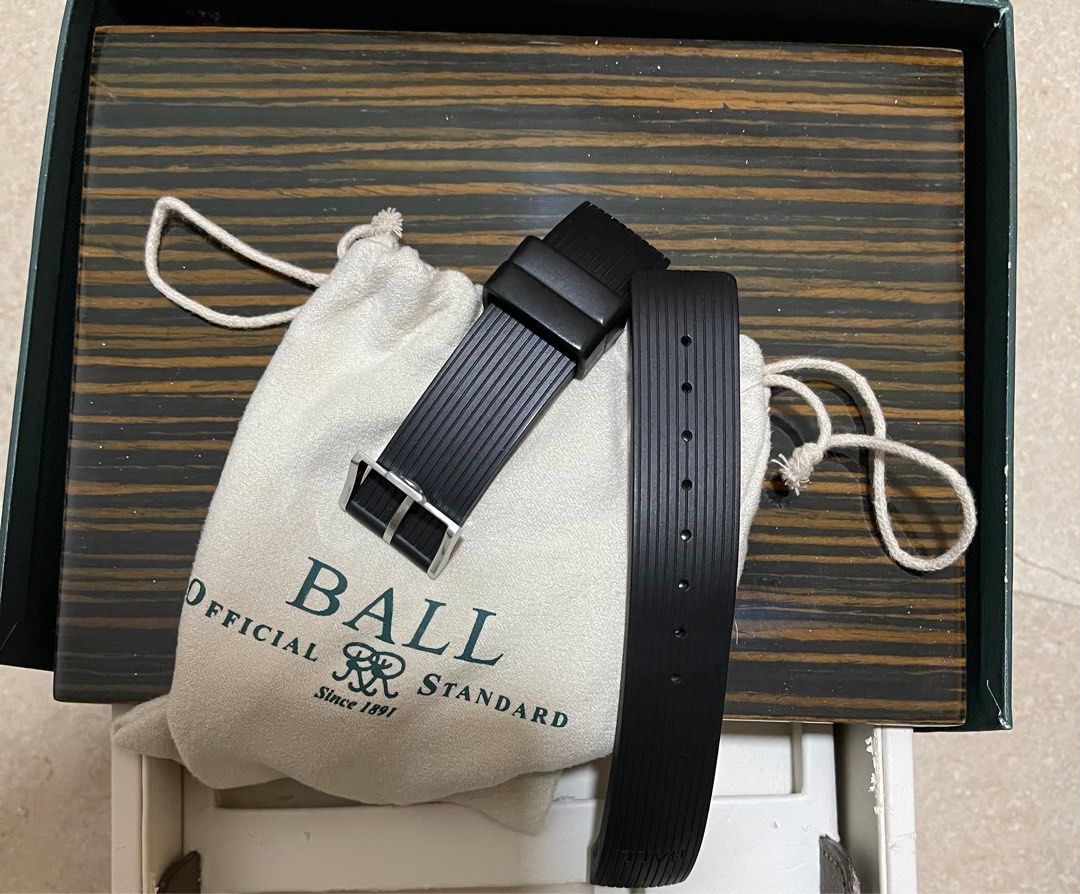 BALL Engineer Hydrocarbon 'Mad Cow' DM1036A Stainless Steel & Titanium Watch Bracelet – 20mm, Silver, Folding Clasp - View #4