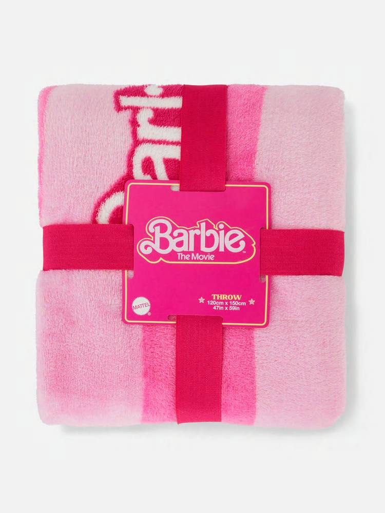 Barbie plush blanket hot sale