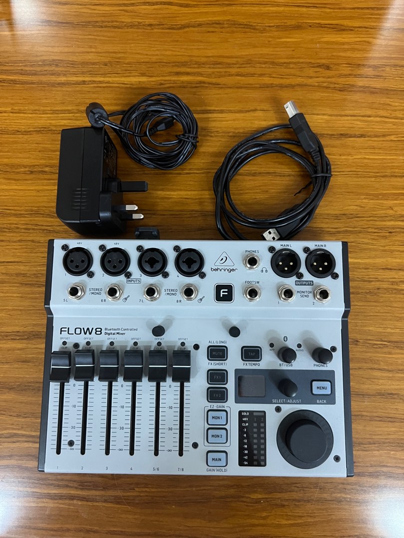 Behringer Flow 8 8Input Digital Mixer with Bluetooth, Audio, Other