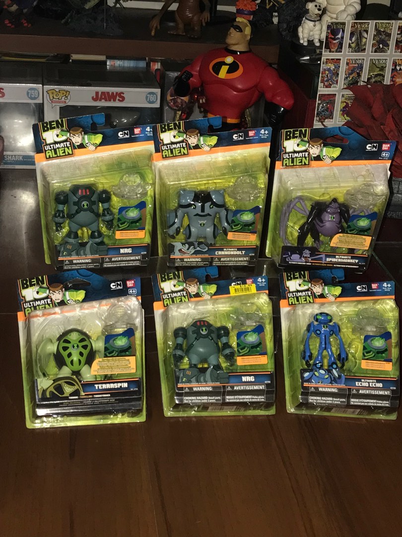 Ben 10 ultimate Spidermonkey echo echo NRG Terraspin Canonbolt, Hobbies