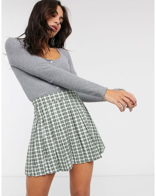 Checkered 2025 skirt bershka