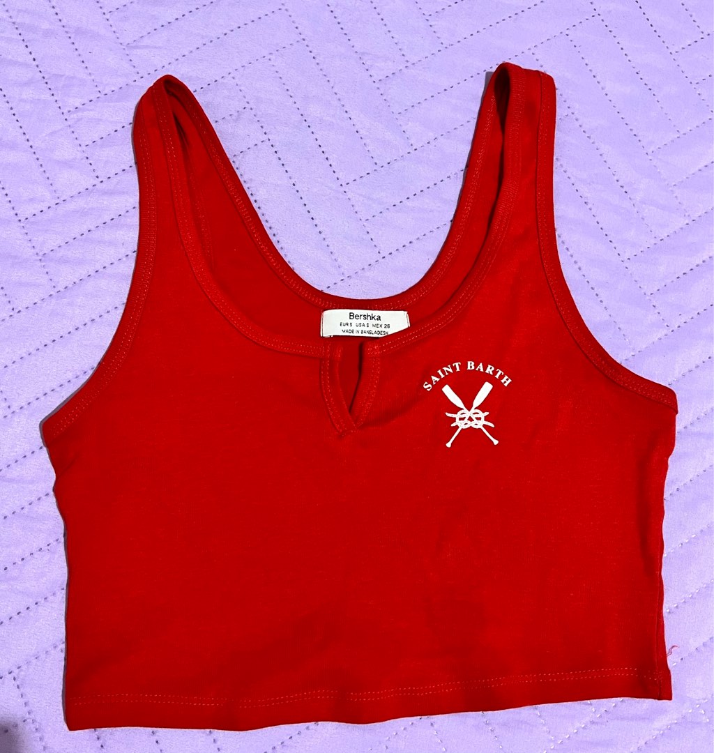 Bershka Red top on Carousell