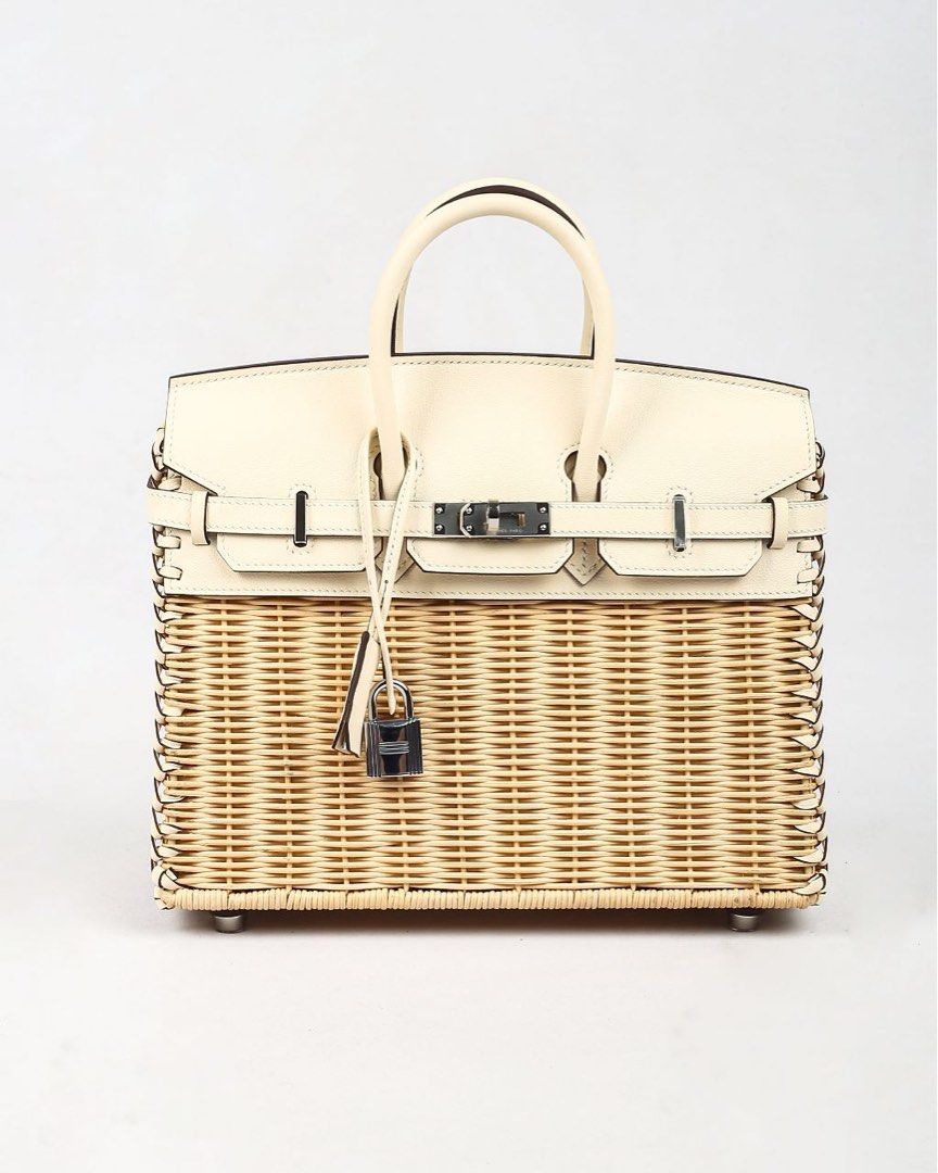 Hermes rattan bag clearance