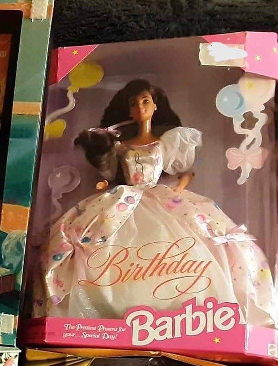 Birthday Barbie Doll (Brunette) Prettiest Present For Your