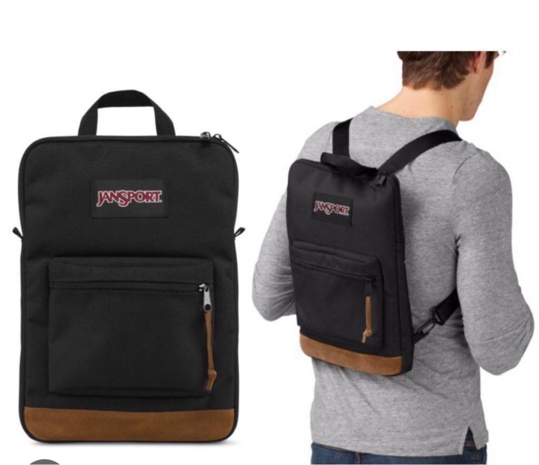 Jansport Laptop Sleeve Bag in Black wearable