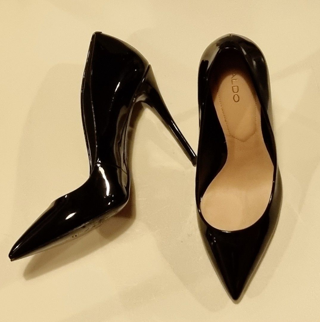 Aldo stessy black patent outlet