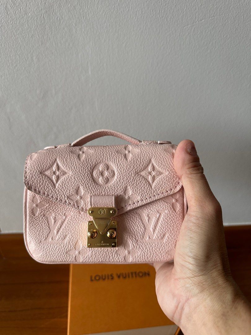 Louis Vuitton Micro Metis Monogram Empreinte Pink For Women