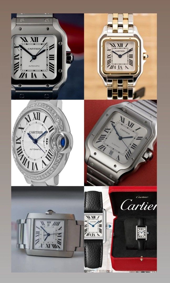 Brand new 2024 Cartier watches Santos Tank Panthere Ballon