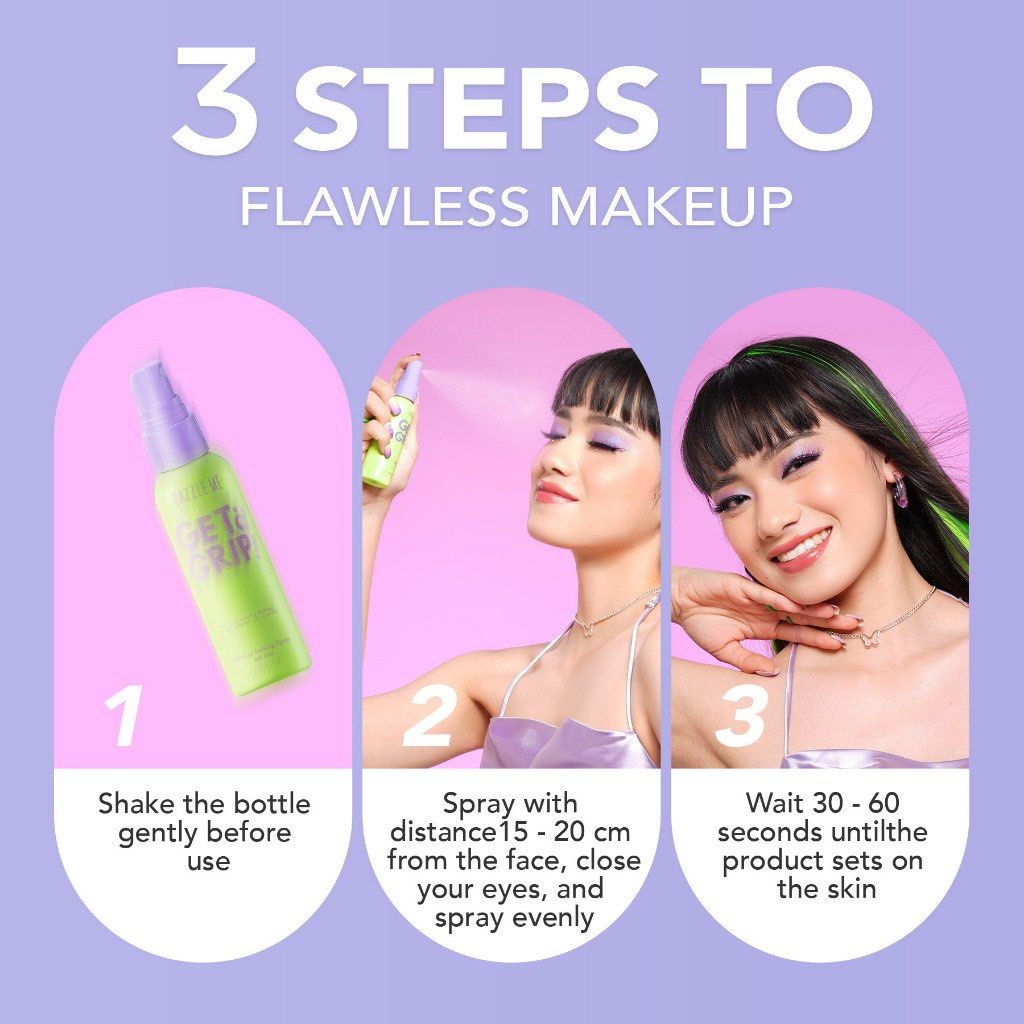 [PREORDER] Brand New Sealed DAZZLE ME Get a Grip! Makeup Setting