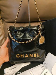 Chanel Mini Hobo 22, Luxury, Bags & Wallets on Carousell