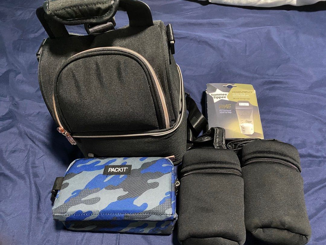 Breast milk cooler bags and Tommee Tipee insulated Bottle Carriers