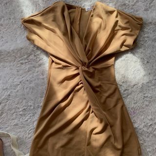 brown mini dress