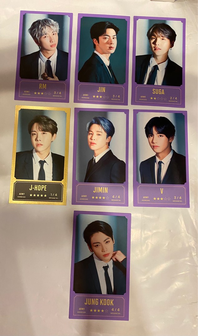 BTS Bangbangcon Message Photocards, Hobbies & Toys, Memorabilia