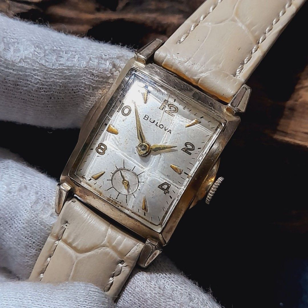 10k rolled gold plated bulova watch value shop