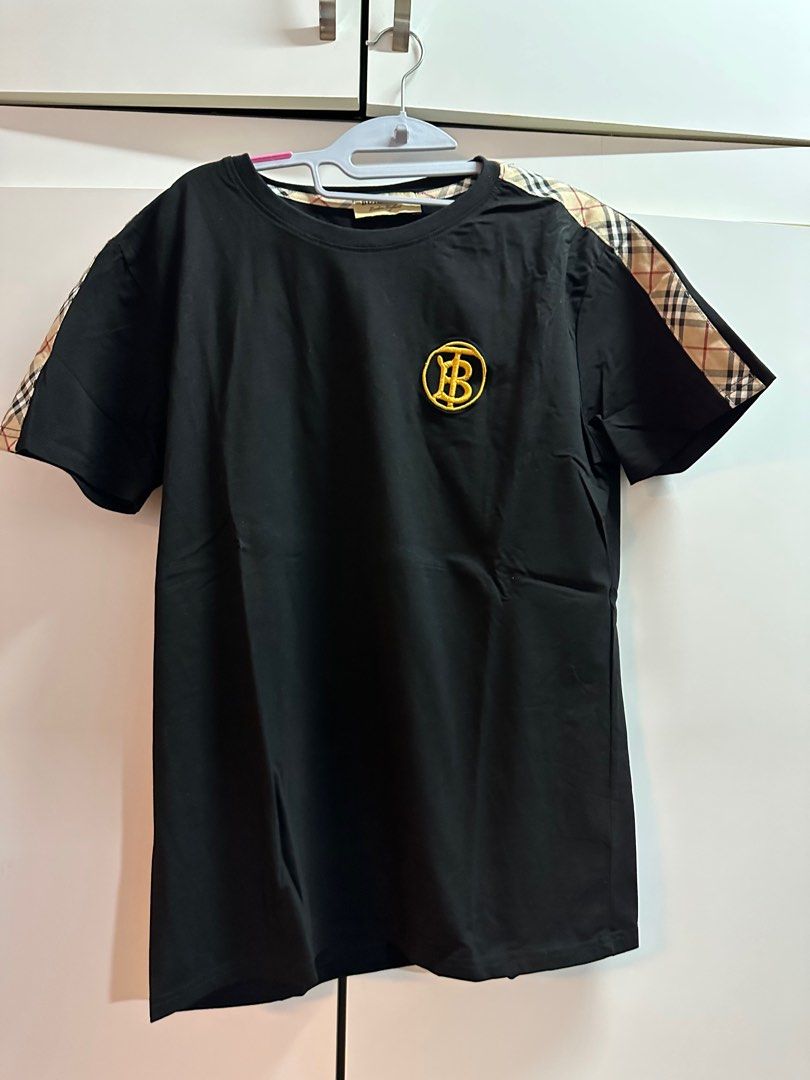Burberry t shirt mens gold outlet
