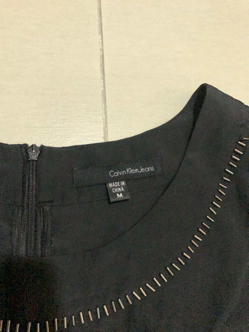 Calvin Klein Women's Cropped Jumpsuit Blue Size 10Petite