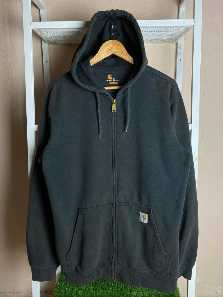 Carhartt K122 Original Fit Full Zip Hooded Sweatshirt Pit 23