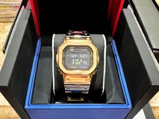 日本版Casio G-Shock 卡西歐鈦金屬石英腕錶GMW-B5000TR-9JR, 名牌