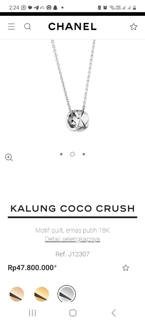 Coco Crush necklace - J12307