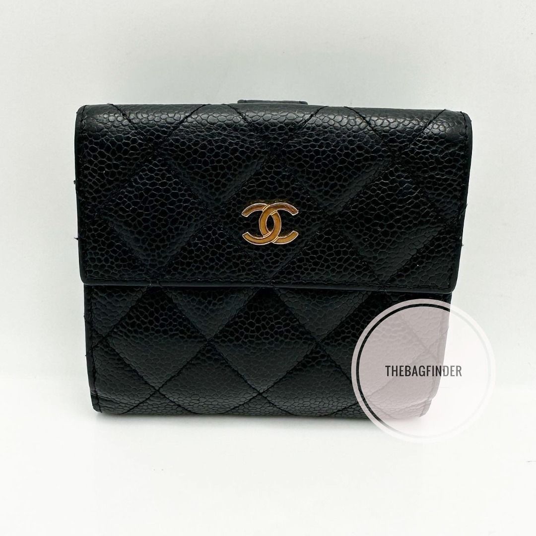 Chanel Folding Caviar Wallet Gold Hardware, Luxury, Bags & Wallets on  Carousell