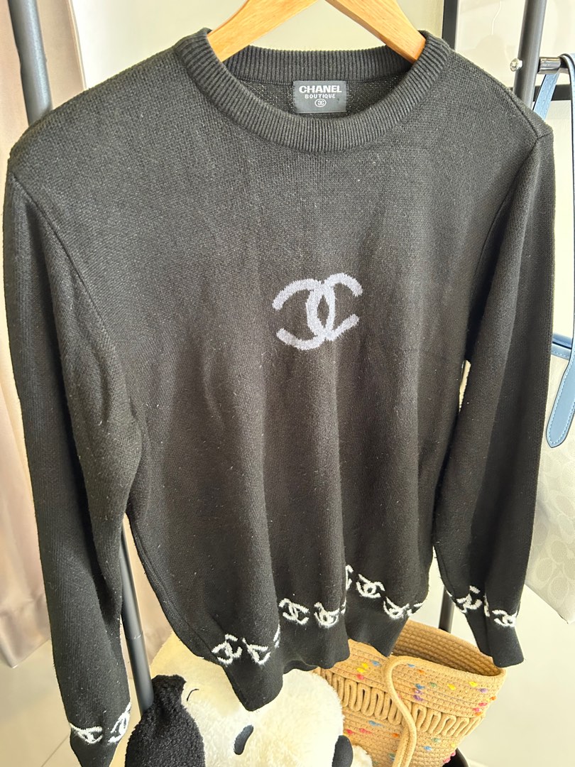 Chanel Jumper, Luxury, Apparel on Carousell
