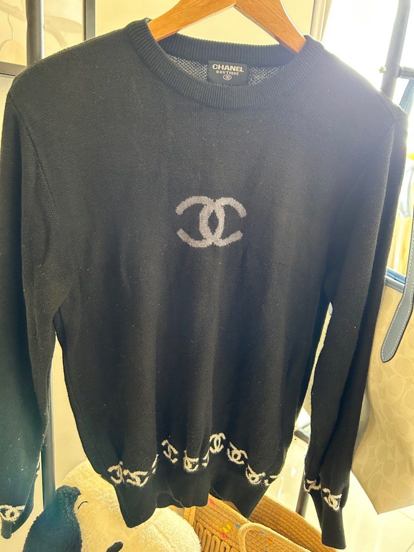 Chanel Jumper, Luxury, Apparel on Carousell
