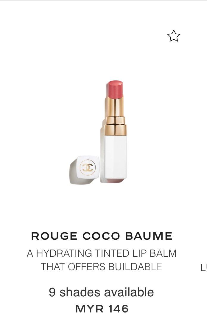 Chanel rouge coco Baume lip balm, Beauty & Personal Care, Face, Makeup on  Carousell