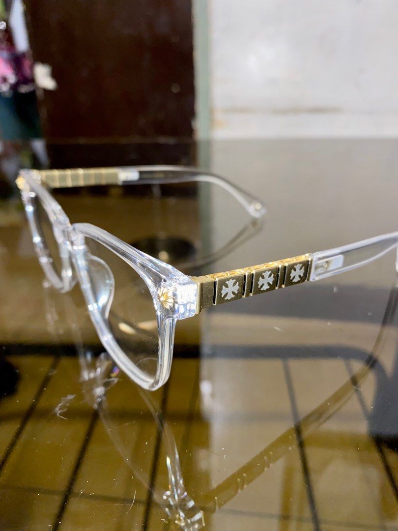 Chrome heart glasses for online sale