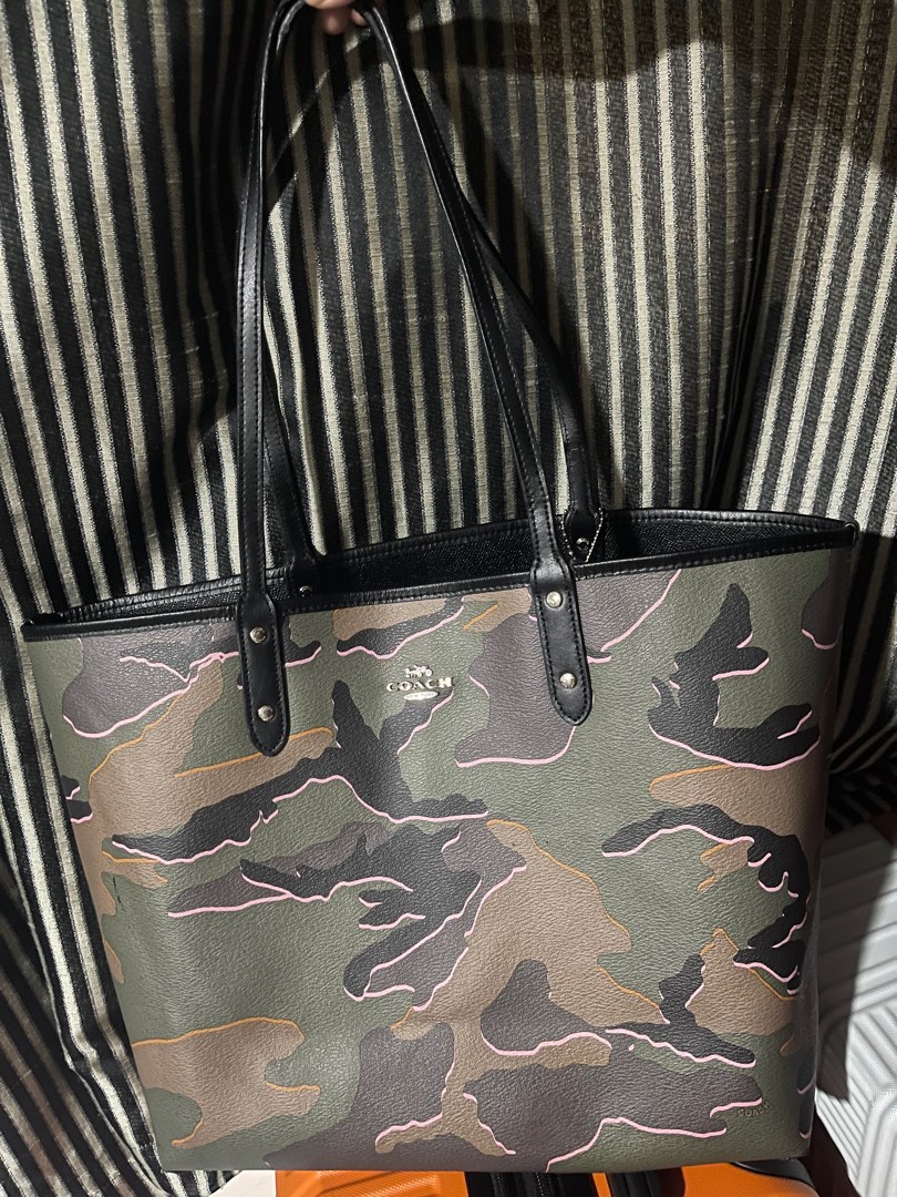 Coach reversible store camo tote