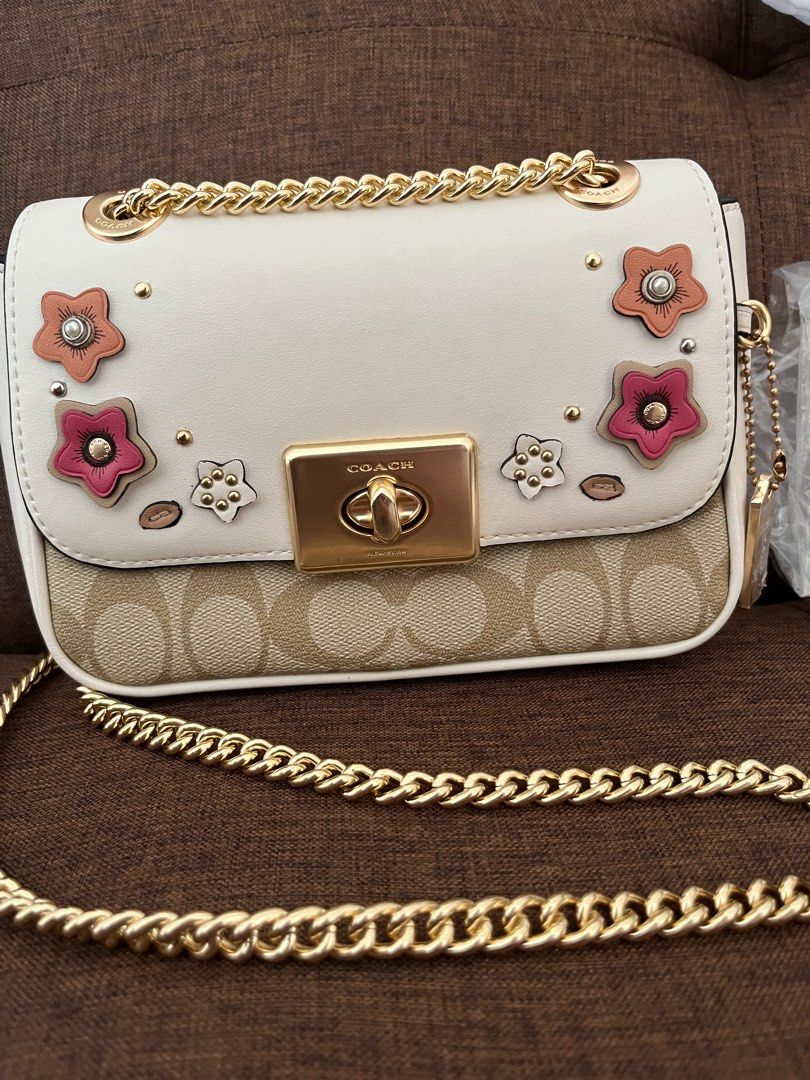Coach Mini Cassidy Crossbody with Floral Applique Barang Mewah
