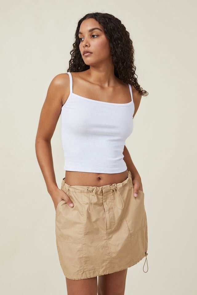 COTTON ON CO Jordan Cargo Parachute Mini Skirt in Sand Brown Women s Fashion Bottoms Skirts on Carousell