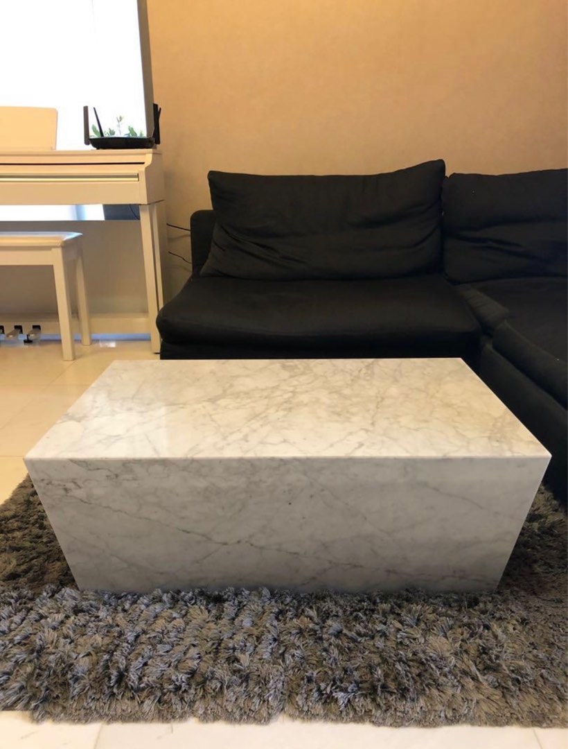 Custom Made Marble Coffee Table, Furniture & Home Living, Furniture ...
